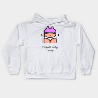 Perfect body loading Kids Hoodie